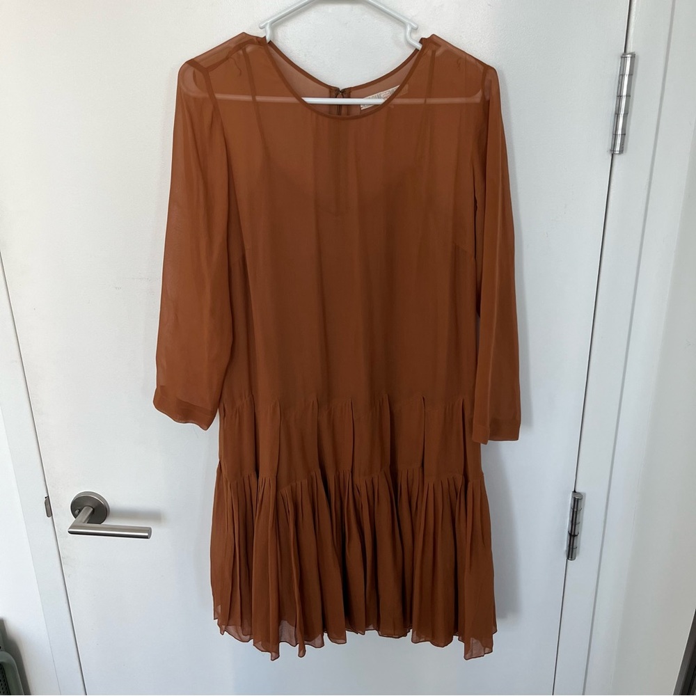 Alexa Chung for Madewell pleated mini dress